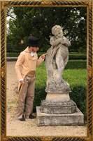 Dzienny ubiór gentlemana - frak, kamizelka, długie spodnie. 1808-1815