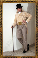 Dzienny ubiór gentlemana - frak, kamizelka, długie spodnie. 1808-1815