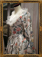 Suknia angielska z tkaniny drukowanej
